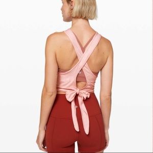 Lululemon Pink Tie Back Tank